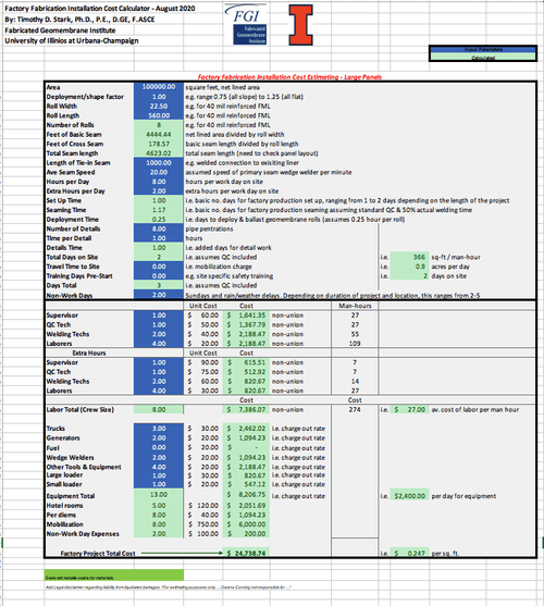 Pond Liner Calculator